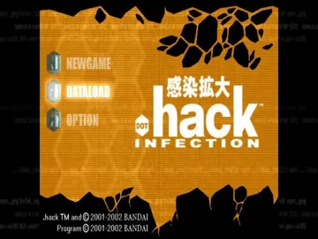 Dot Hack Part 1 - Infection screen shot title